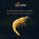 Camarão 10/20 Congelado Penaeus Indicus Embalagem 2KG