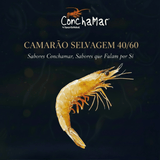 Camarão 40/60 Congelado Penaeus Indicus Embalagem 2KG