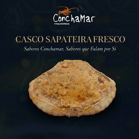 Casco Sapateira Recheado Fresco Cancer Pagurus 250g Uni.